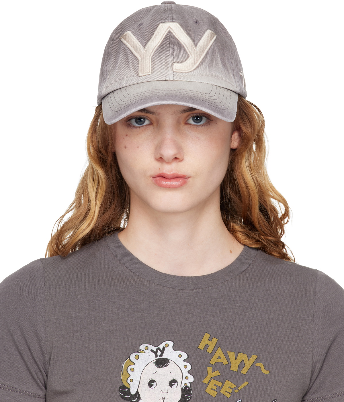 OPEN YY Women's Camo Ball Cap in Khaki OPEN YY