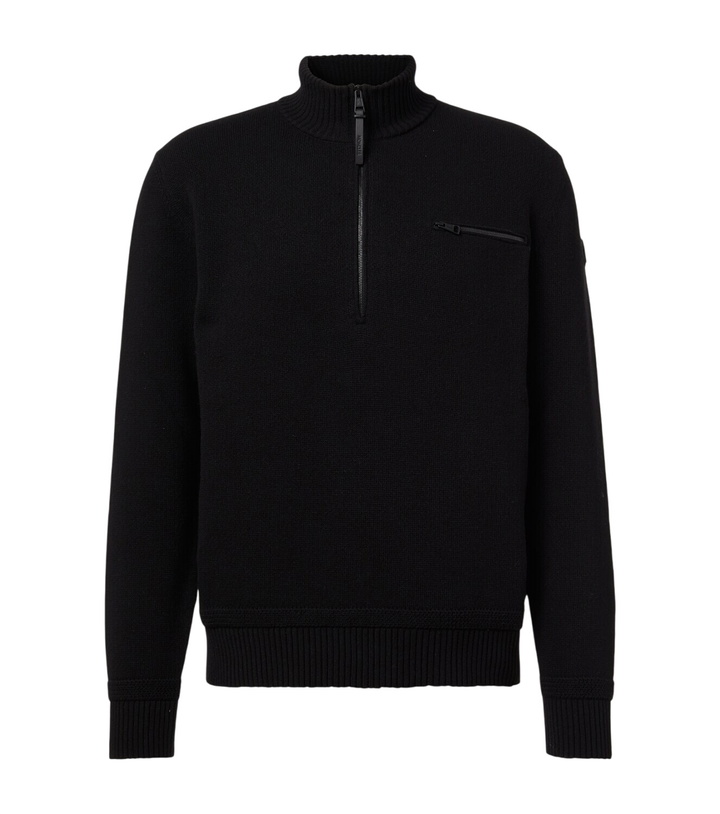 Photo: Moncler Wool and cashmere half-zip sweater