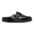 Rick Owens Black BIRKENSTOCK Edition Leather Boston Slip-On Loafers