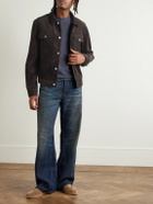 Mr P. - Cotton-Corduroy Trucker Jacket - Brown