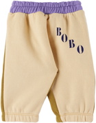 Bobo Choses Baby Beige Color Block Track Pants