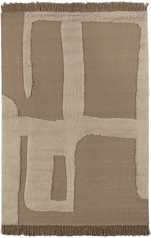 Photo: ferm LIVING Beige Small Alley Wool Rug