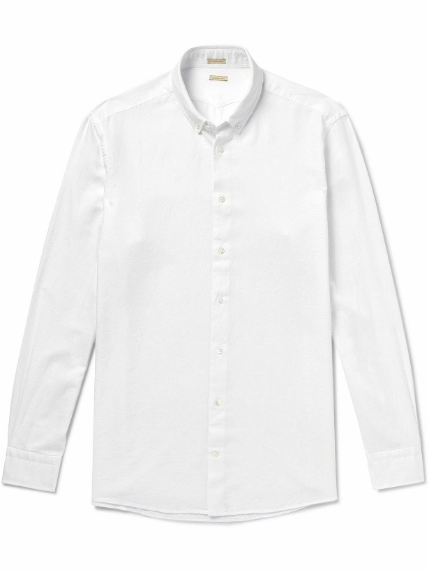 Photo: Massimo Alba - Boston Button-Down Collar Twill Shirt - White