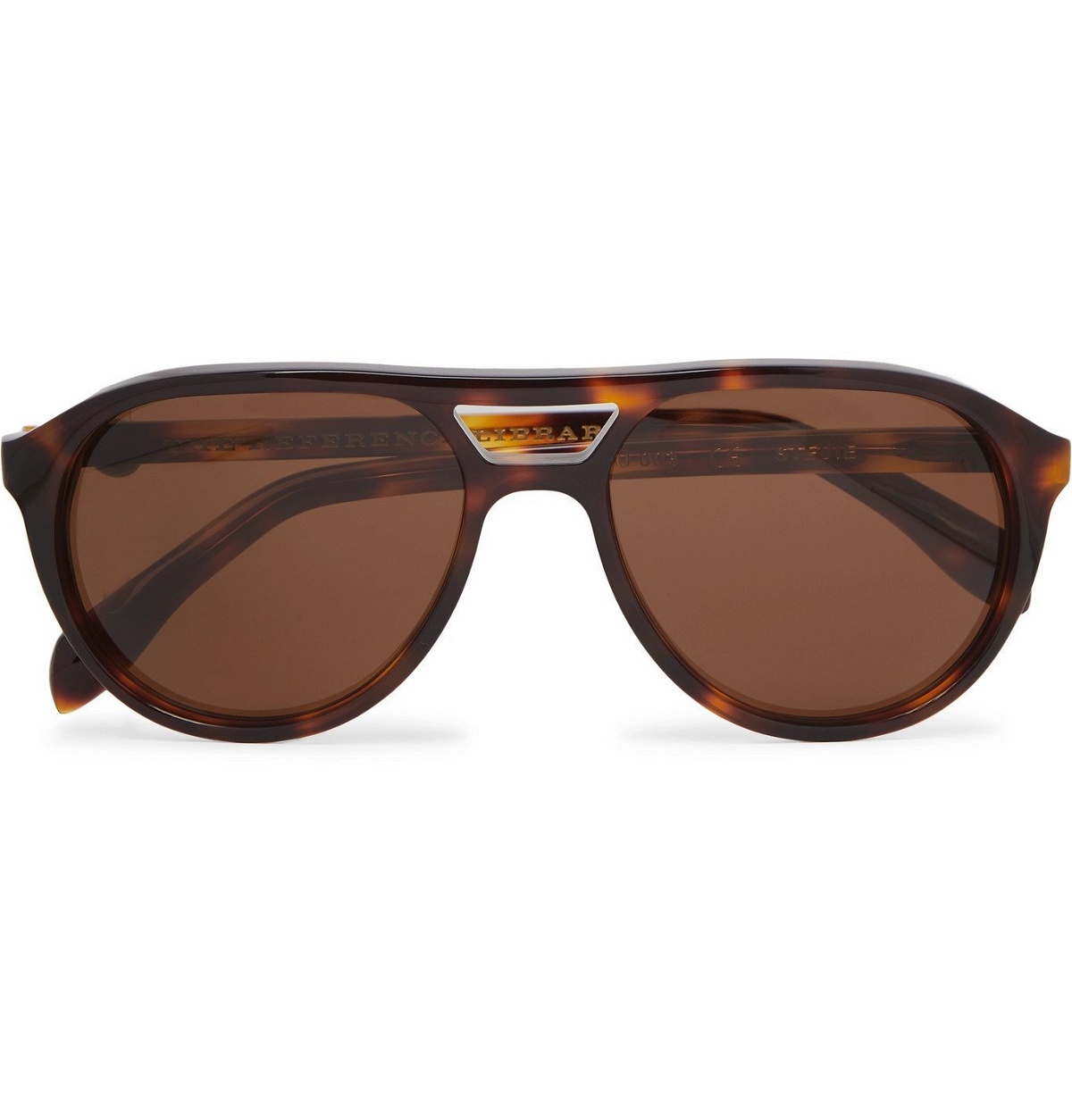 Photo: The Reference Library - Stevie Aviator-Style Tortoiseshell Acetate Sunglasses - Brown
