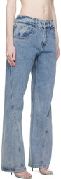 WYNN HAMLYN Blue Wave Jeans