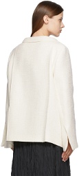 Totême Off-White Bouclé Tweed Blazer