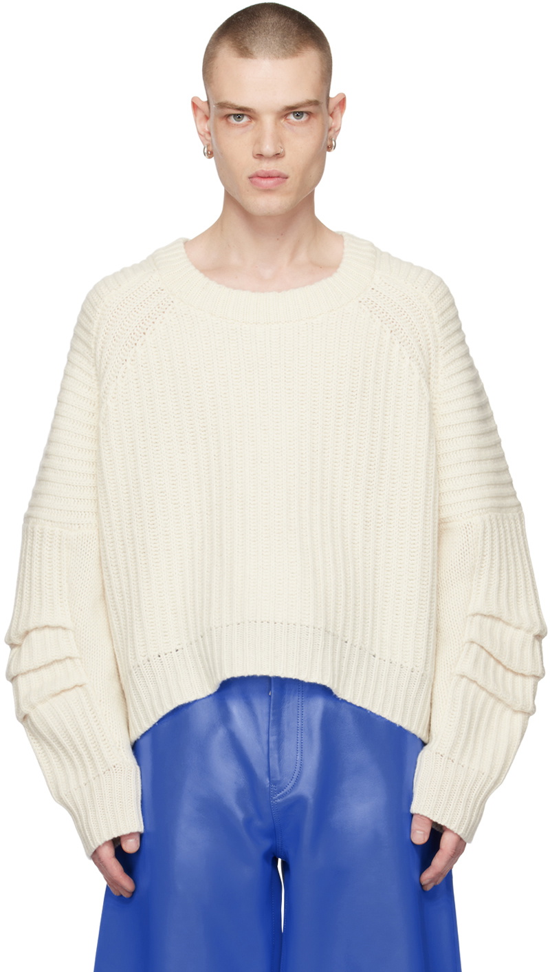 ALTU Off-White Biker Sweater