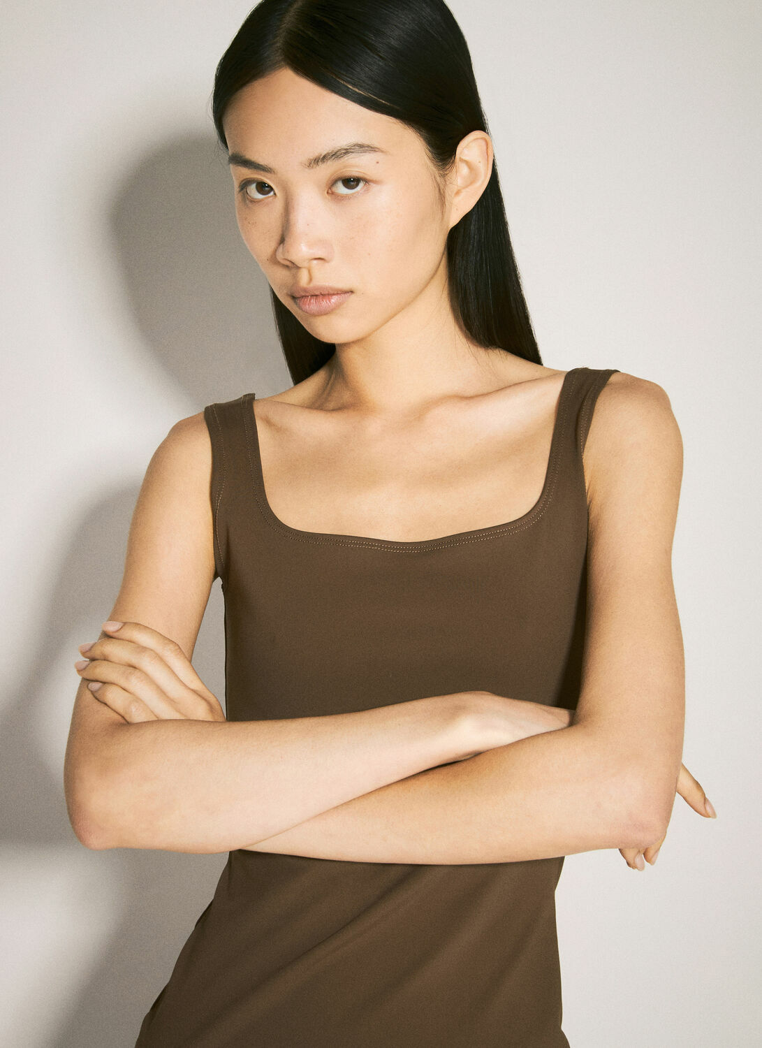 Entire Studios Square Neck Mini Dress