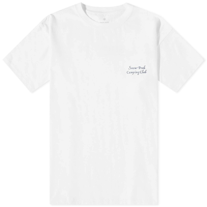 Photo: Snow Peak Men's Camping Club T-Shirt in White