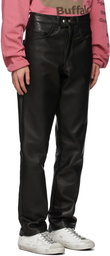 Enfants Riches Déprimés Black High Waist Leather Pants