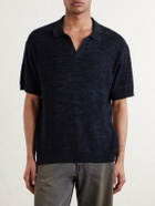 3sixteen - Knitted Cotton Polo Shirt - Black