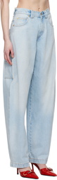 DARKPARK Blue Audrey Barrel Leg Carpenter Jeans