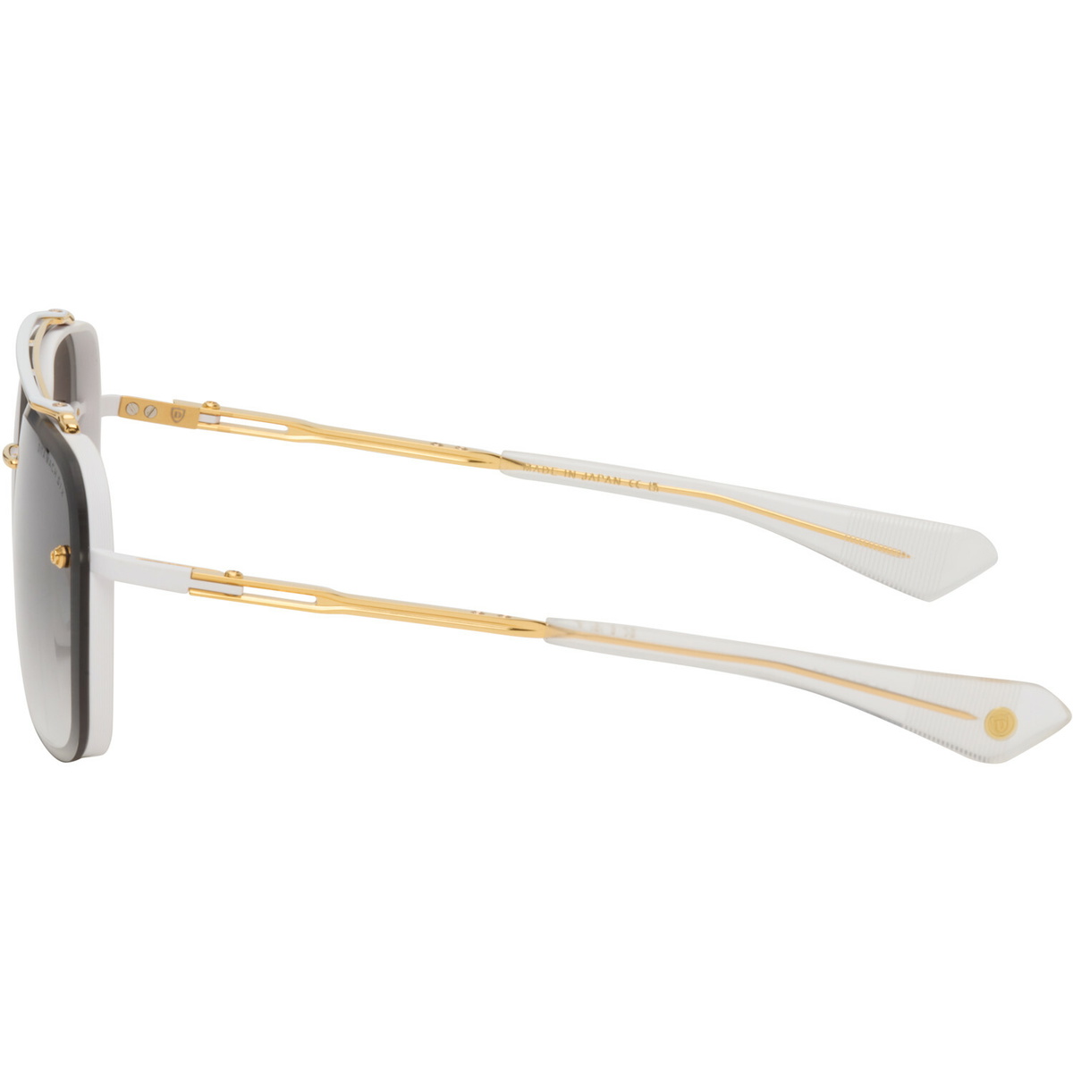 Dita White & Gold Mach-Six Sunglasses