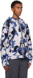 Isa Boulder SSENSE Exclusive Blue Camo River Jacket