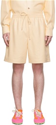 Nanushka Off-White Doxxi Vegan Leather Shorts