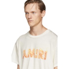 Amiri SSENSE Exclusive Off-White Flame Logo T-Shirt