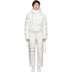 Kanghyuk Off-White Cropped Down Parka