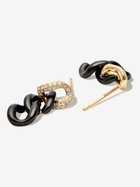 SHAY 18K Yellow Gold Triple Link Diamond Earrings