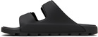 Hugo Black Logo Double Touch Sandals