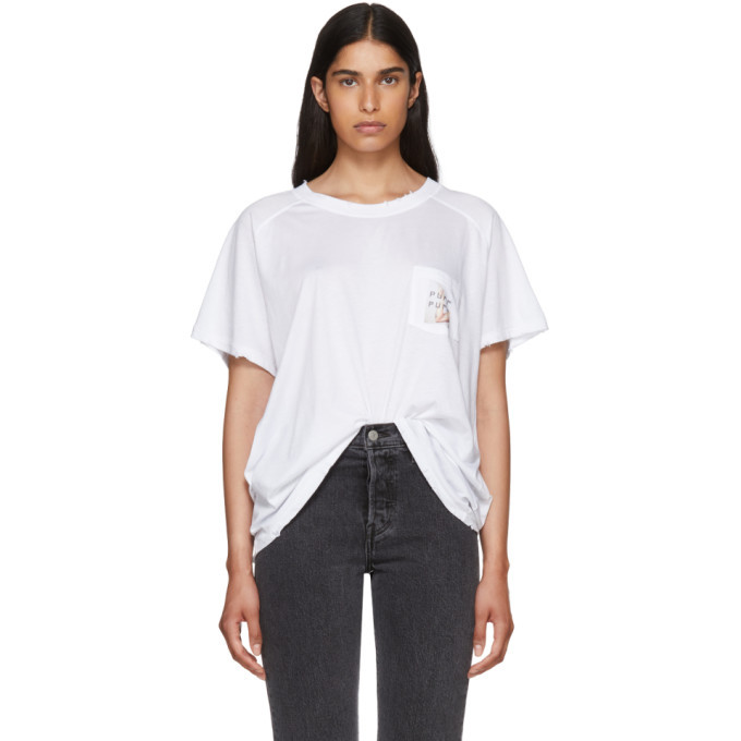 Photo: Baja East White Puff Puff Pass Raglan T-Shirt