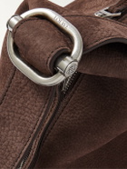 LOEWE - Loop Medium Logo-Debossed Nubuck Bucket Bag
