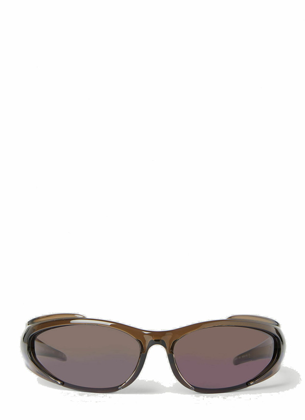 Photo: Balenciaga - Reverse Xpander Sunglasses in Brown