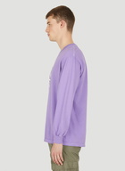 Mud Pigment Long Sleeve T-Shirt in Purple