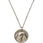 Ludovic de Saint Sernin Silver Bottom Medallion Necklace