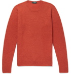 Incotex - Brushed Virgin Wool Sweater - Men - Orange