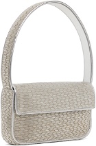Staud Silver Tommy Beaded Bag