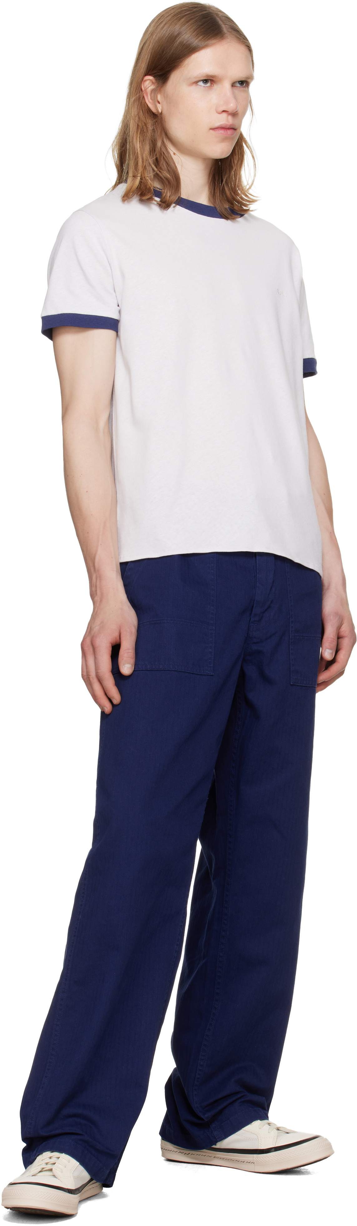 Nudie Jeans Navy Tuff Tony Trousers