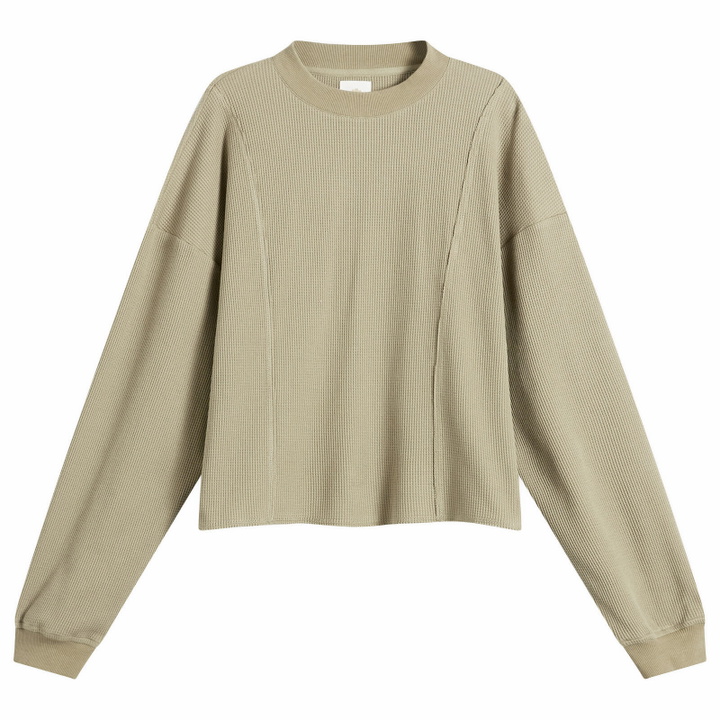Photo: Gander Men's Waffle Longsleeve T-Shirt in Olive