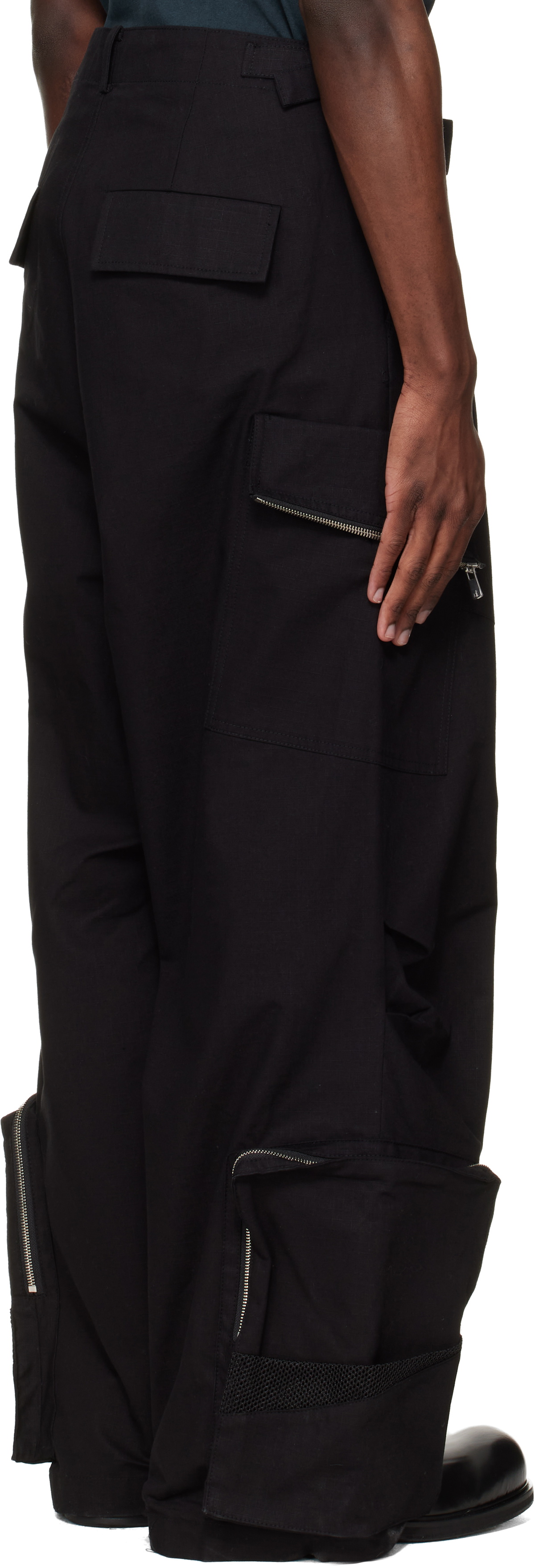 FFFPOSTALSERVICE Black Engineer Cargo Pants