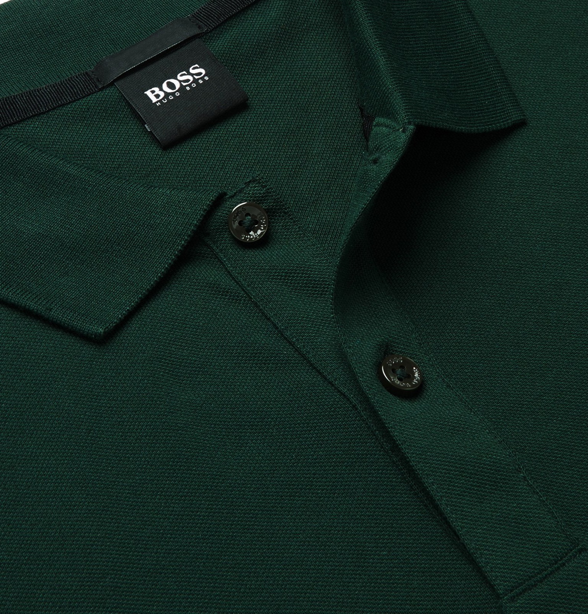 Hugo Boss Pallas Cotton-Piqué Shirt - Green Boss