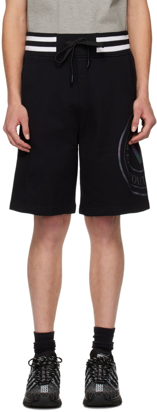 Photo: Versace Jeans Couture Black V-Emblem Shorts