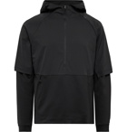 Lululemon - Mobility Train Quilted Shell and Jersey Half-Zip Hoodie - Black