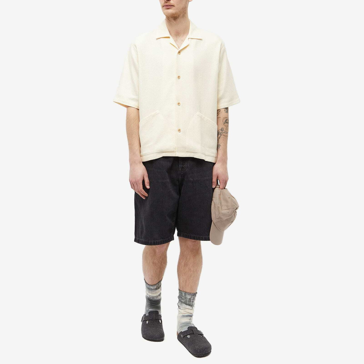 Sunflower Men's Coco Short Sleeve Shirt in Off White