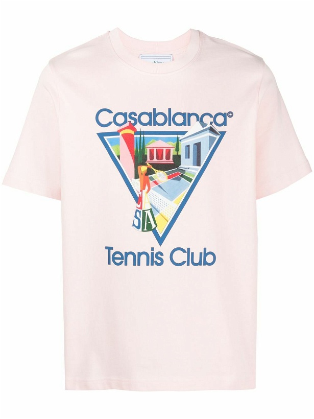 Photo: CASABLANCA - Logo Organic Cotton T-shirt