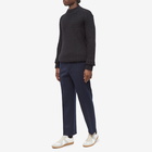 Maison Margiela Men's Pleated Wool Pant in Dark Navy