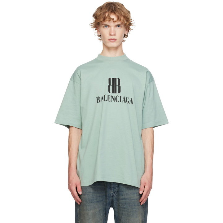 Photo: Balenciaga Green Medium Fit T-shirt