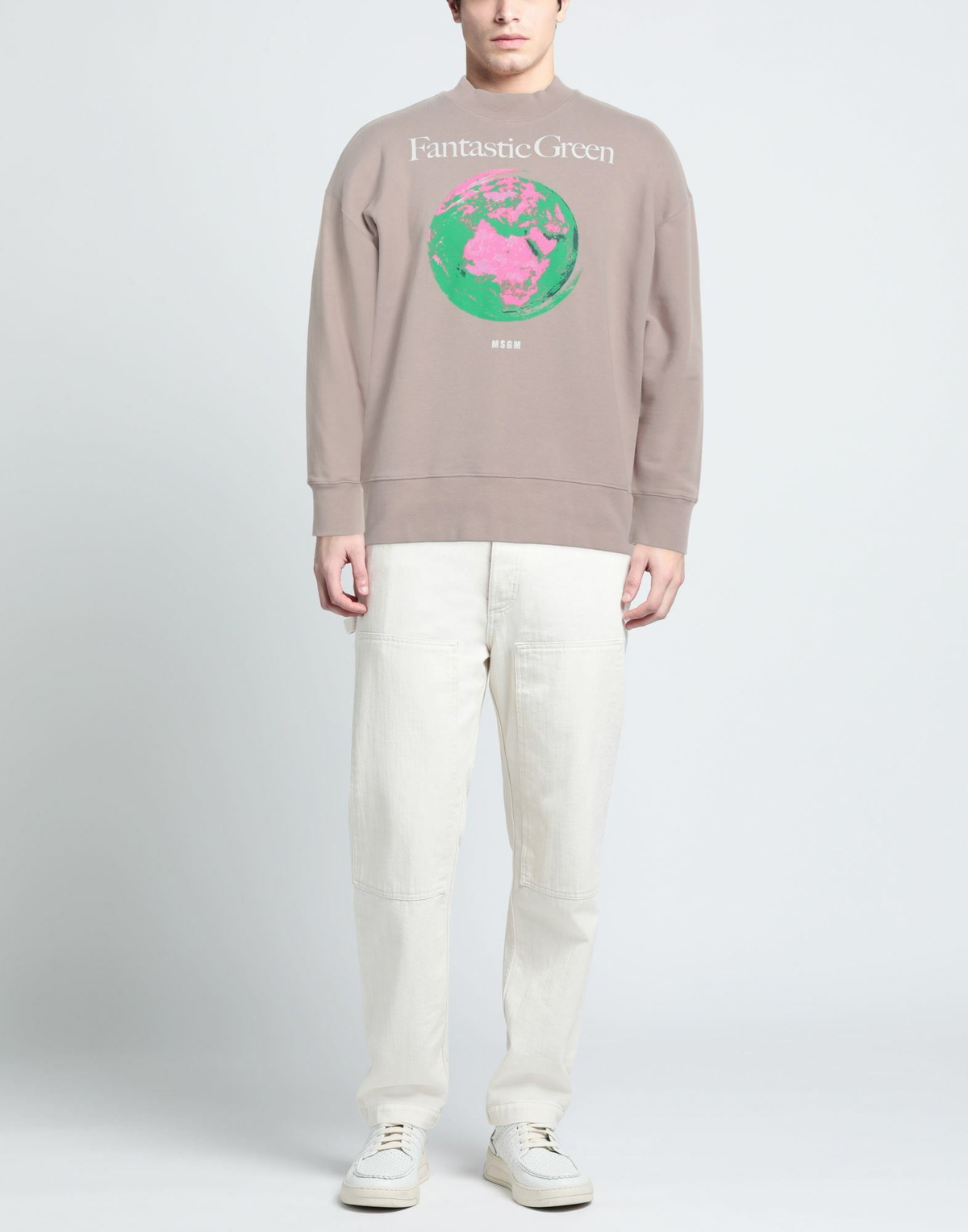 Msgm Mens Sweatshirt Light brown