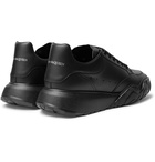 Alexander McQueen - Exaggerated-Sole Leather Sneakers - Black