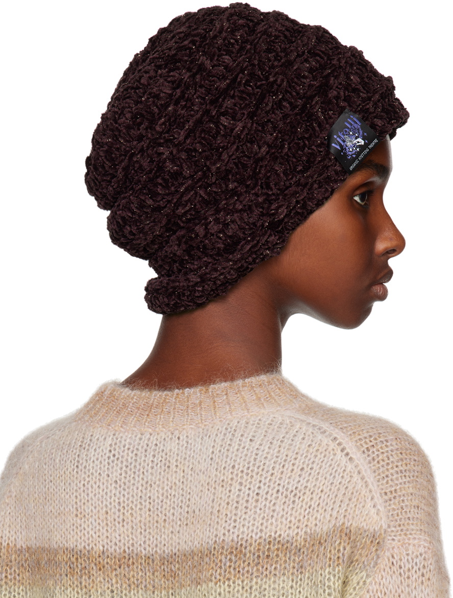 VITELLI SSENSE Exclusive Purple Accordion Beanie