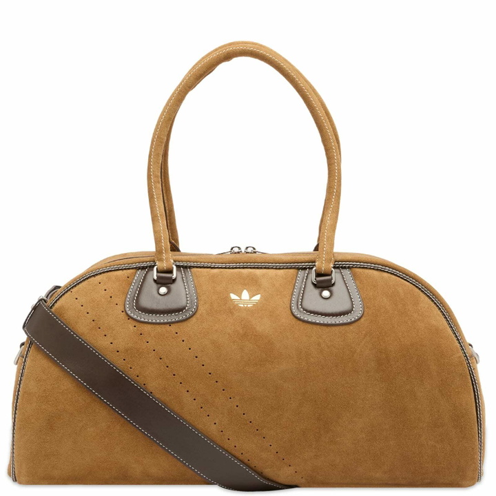 Photo: Adidas x Wales Bonner Suede Bowling Bag in Pantone 