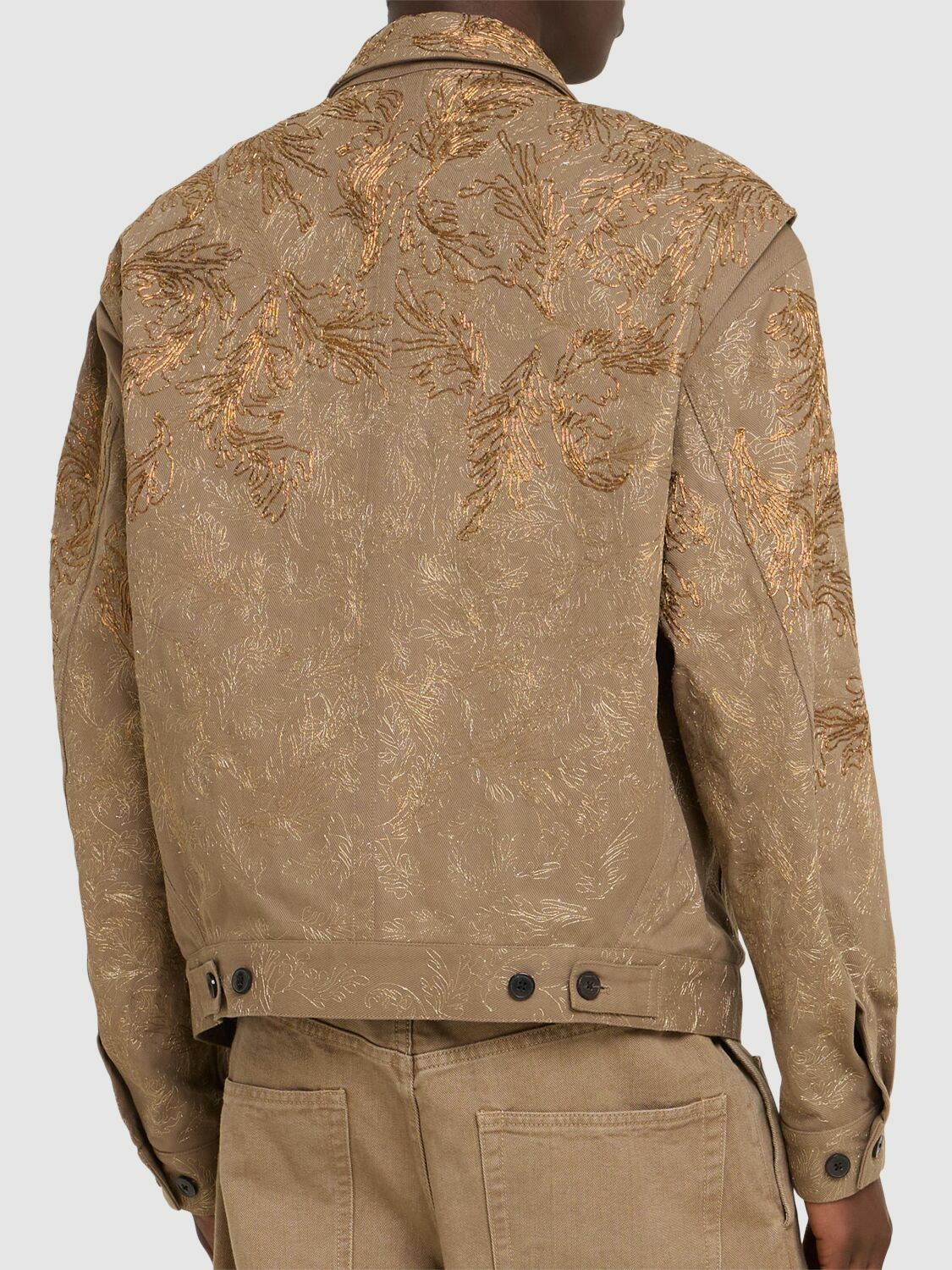 Z*Z様 DRIES VAN NOTEN ベージュカバーオール DRIES VAN NOTEN Veper Loose Fit Zipped Jacket Dries Van Noten
