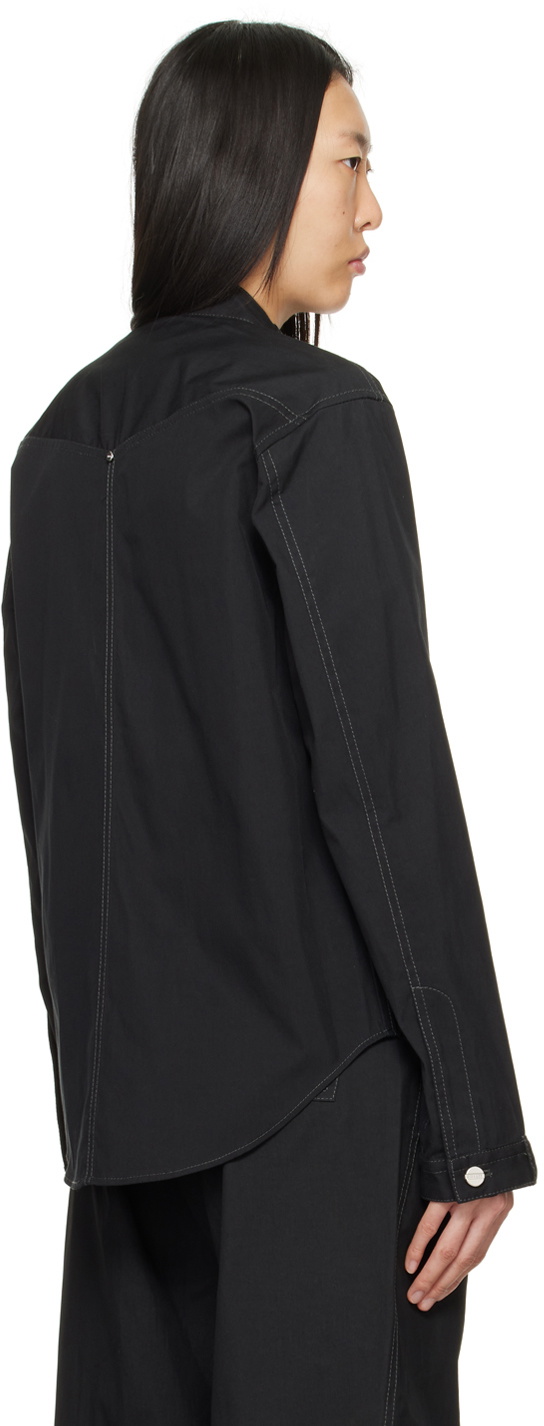 Dion Lee Black Rivet Denim Jacket