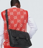 Gucci Jumbo GG Medium leather messenger bag