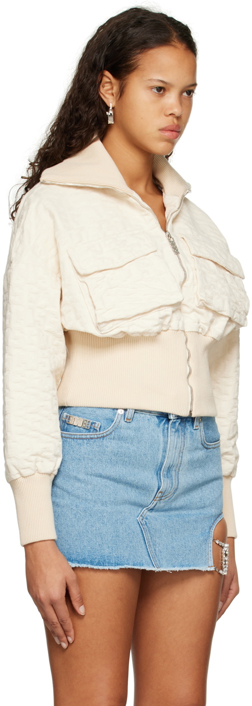 GCDS Off-White Monogram Bomber Jacket
