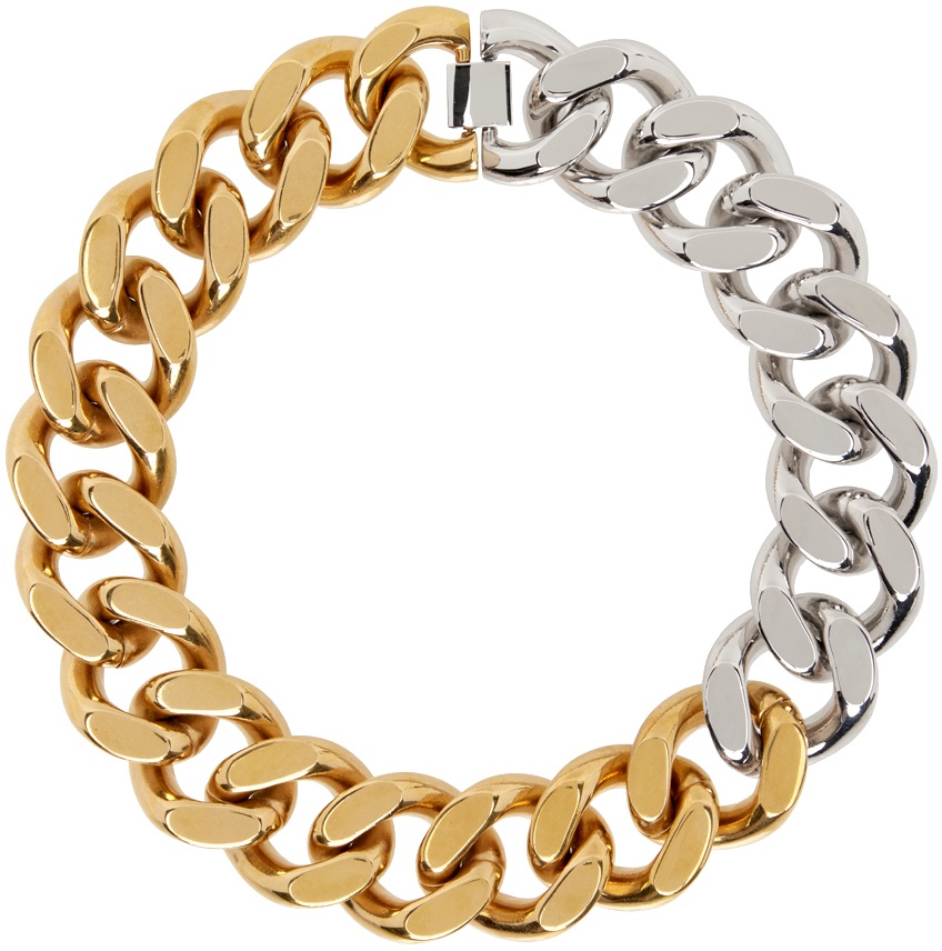 Stella McCartney Gold & Silver Bicolor Chunky Necklace