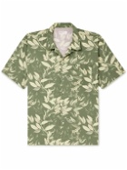 Universal Works - Road Convertible-Collar Printed Cotton Shirt - Green